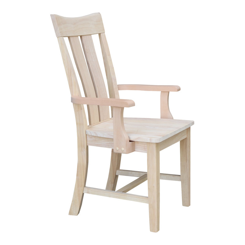 Hermelinda 18.1'' H Solid Wood Armchair
