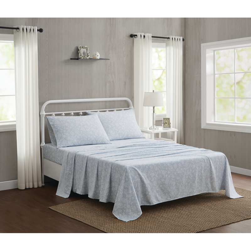 Ramira 100% Cotton Standard Floral Pillowcase, Twin + 1 Pillowcase