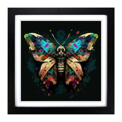 Moth Pop Art - Framed Print