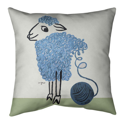 Raymond Savignac Faux Suede Reversible Throw Pillow