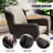 3-Piece Wicker Outdoor Patio Armrest Set-2140176514