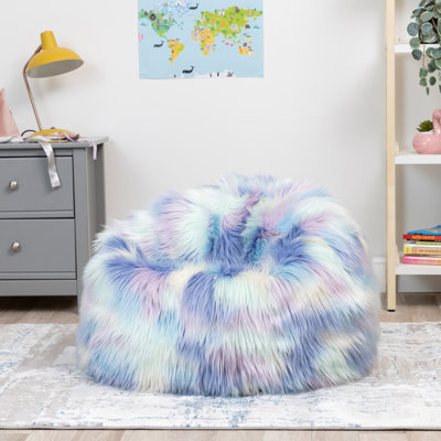 Kids Classic Luxury Faux Fur Bean Bag
