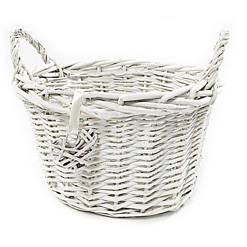Alpen Home Wicker Decorative Basket, 17cm H x 26cm W x 23cm D
