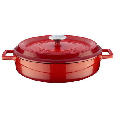 Lavabo rond en fonte émaillée Lava avec couvercle tendance