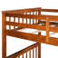 Lit superposé Twintwin en noyer avec rangement et - fonctionnel centre de chambre à coucher en bois massif de qualité