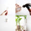 Paquet de 6 pots à fleurs suspendus en verre