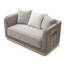 Causeuse, brun / beige clair