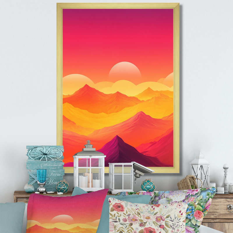 Majestic Peaks III, reproduction d'art sur toile, Cadre doré à une seule photo, H 40 po x l 30 po x P 1,5 po