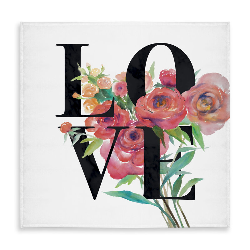 Love Black Bedroom Leaves Tablecloth - Indoor/Outdoor Decor
