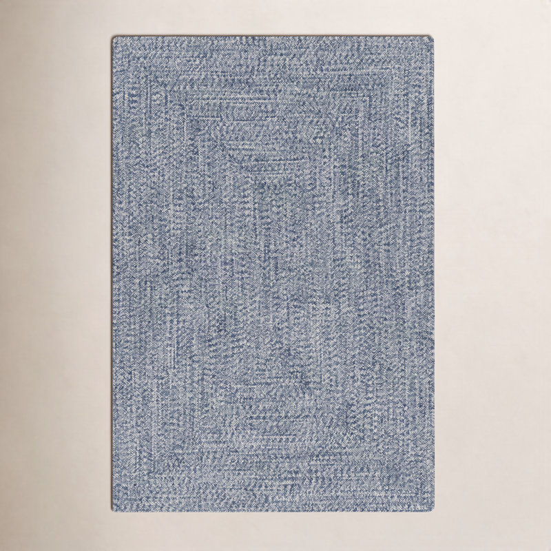 Tapis bleu marine intérieur / extérieur Kayley, Rectangle 10 pi x 13 pi