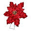 35 po poinsettia d'extérieur scintillant à DEL