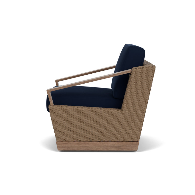 Outdoor Swivel Armchair, Decorline Navy