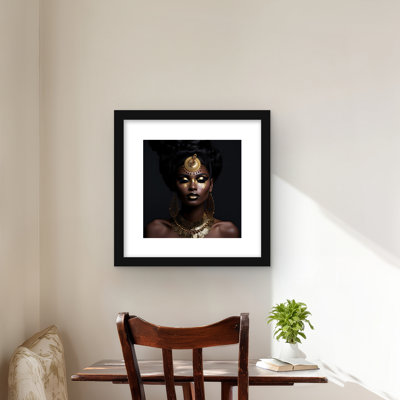 Trance State - Femme, reproduction encadrée dorée mat pour la décoration intérieure