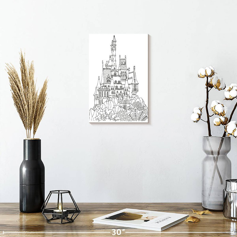 Château simple, H 12 po x l 8 po