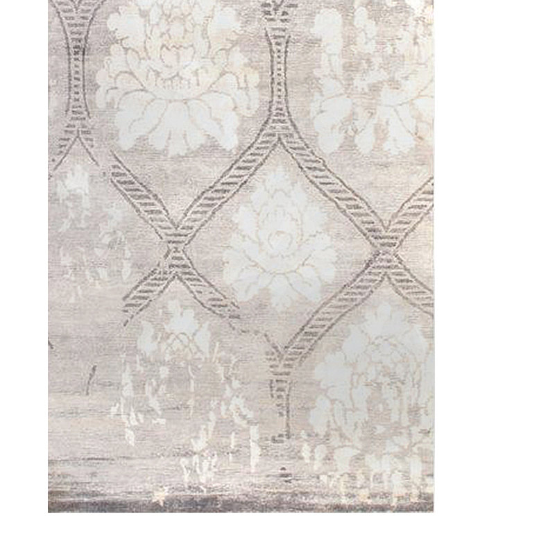 Silk Floral Area Rug