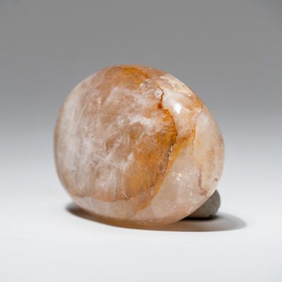 Genuine Polished Lemon Quartz (Large) Palm Stone -  Astro Gallery of Gems, LQ-PS2