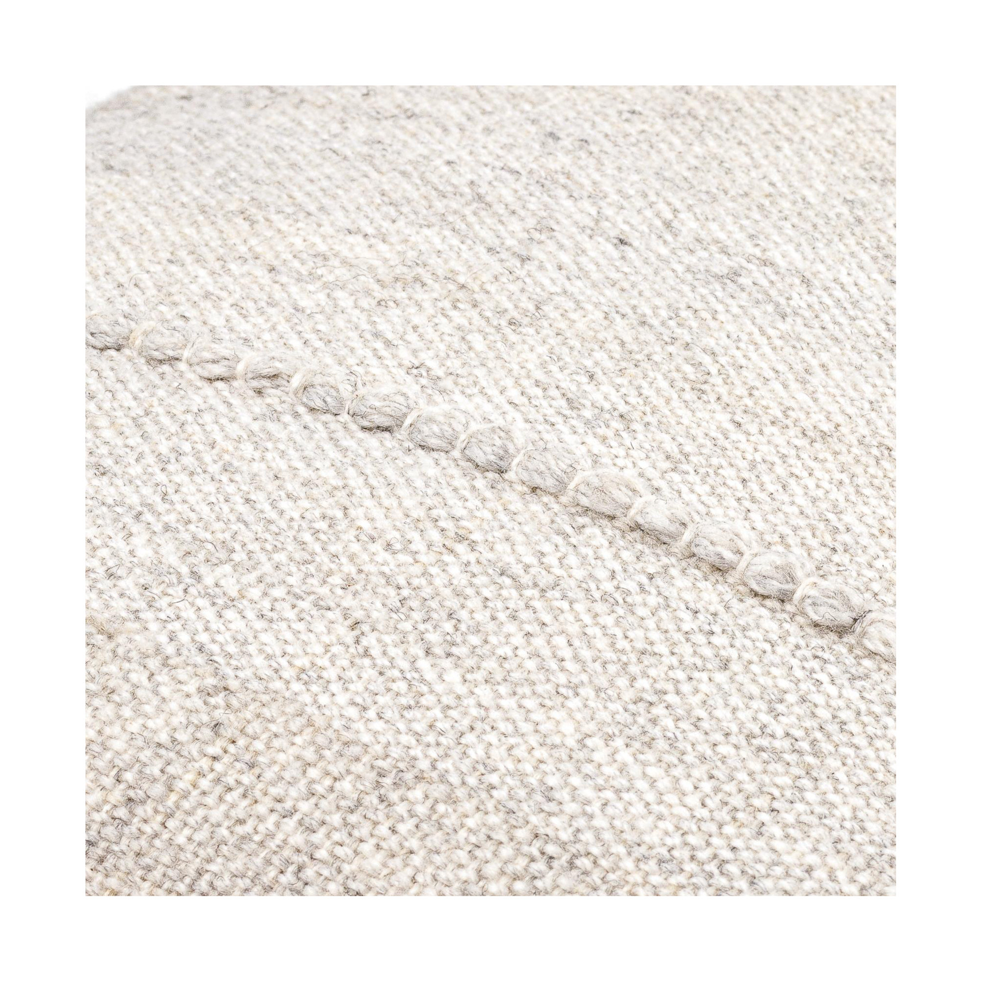 Zeppelin Recycled PET Yarn Throw Pillow, Light Grey, 22"H x 22"W, Pillow Cover Only - No Insert