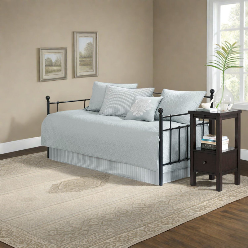 Reversible 6-piece Bedding Sets, Grey Cotton, Cozy Farmhouse Style, For Home