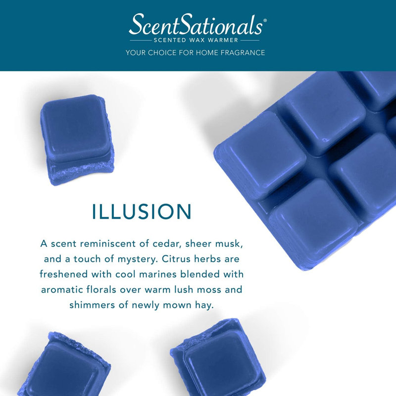 Collection de fond de cire ScentSationals 4PK, Illusion