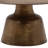 Golbez Round Aluminum Coffee Table, Vintage Brass