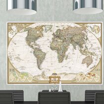 Large World Map Decal, Vinyl Wall Stickers – RoyalWallSkins