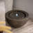 Round Sphere Style Water Fountain with LED Light, Modern Indoor Outdoor Polyresin Fountain for Home Patio Garden, Auto Shut Off Pump - Bronze-455099078