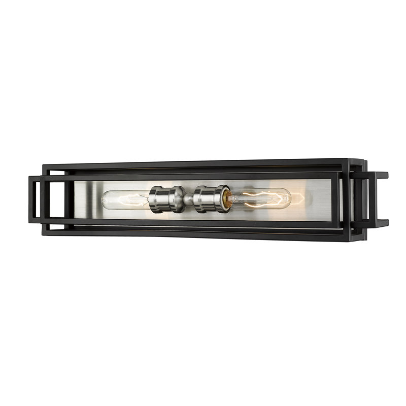 Bardin 2 - Light Dimmable Vanity Light, Black/Brushed Nickel