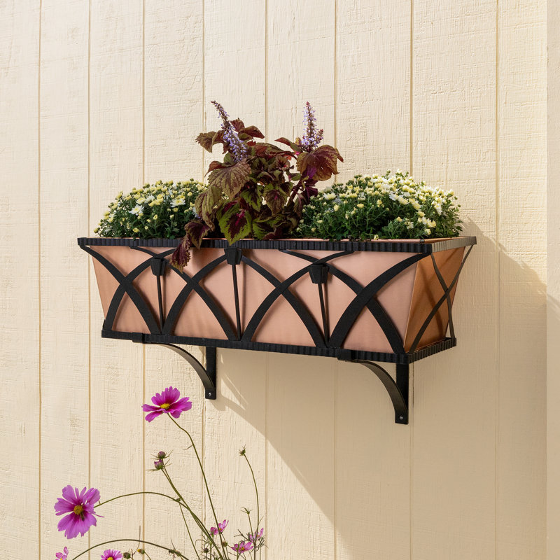 Boîte à fleurs en cuivre pour fenêtre Tobey