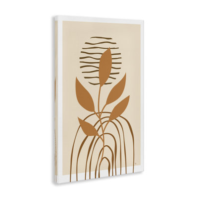 Minimal Leaf Sprig Canvas par Martina Pavlova