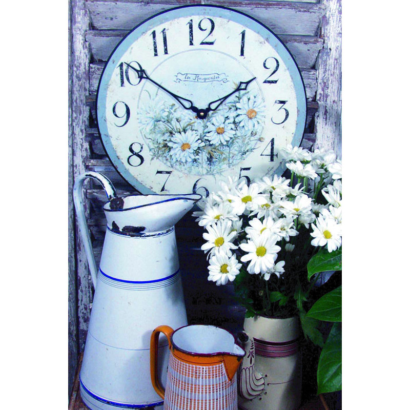 Wild Daisies Wall Clock - 36cm