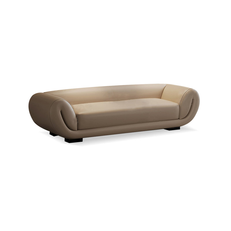 Beige Upholstered Leather Bedroom Bench With Entryway Bench, Beige