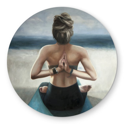 Reverse Prayer Pose Rug - Spiritual Living Room Decor | Outdoor
