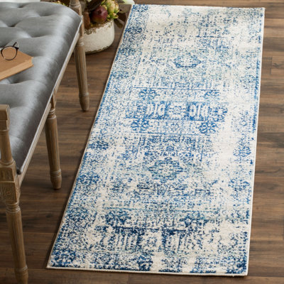 Bryker Persian Ivory/Blue Area Rug