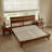 Acacia Aurora Premium Solid Wood Platform Bed Frame and High Headboard, Queen Bed Frame with Headboard Included, Mid Century Modern Bed Frame-92323218-82628789