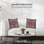 Housse de coussin floral en polyester