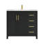 Ensemble de meuble-lavabo à simple cuve Sirois Eclipse-893566473-893566474