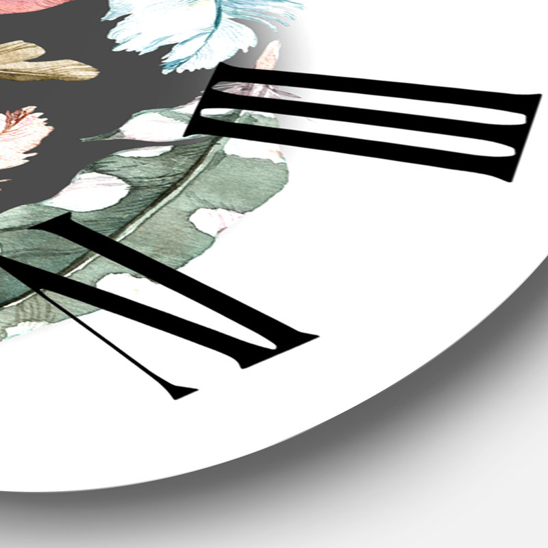 Horloge murale bohème et éclectique, Surdimensionné