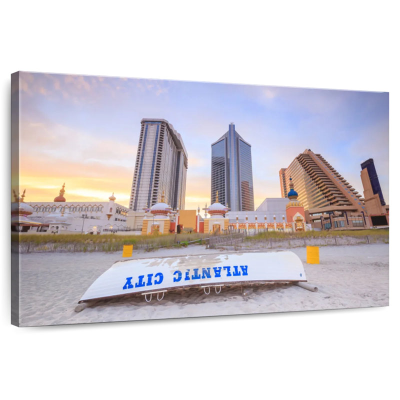 Lynelle Atlantic City Beach Boat, H 8 po x l 12 po