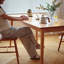 Table de salle à manger rectangulaire extensible en chêne massif-308683529