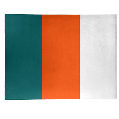 Tapis de zone en poly retour à rayures de football miami miami