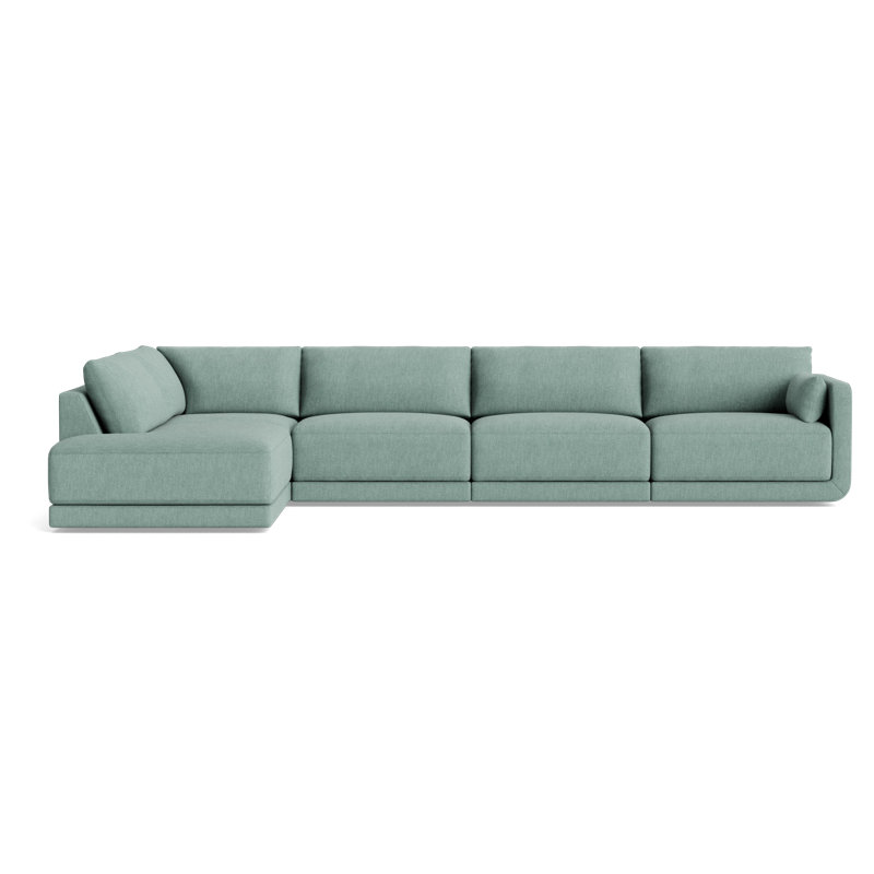 Eva Modular Sectional, Left Hand Facing, Performance Weave - Spa