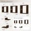 Tablettes murales flottantes en bois-904436889