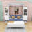 Joean Multi-Function Murphy Bed with Shelves, Drawers, and LED Lights-506089343-506089340