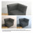 Berlare Upholstered Compression Gray Corduroy Modular Singler Corner Accent Chair – Fully Compressed, No Assembly Required-215812950