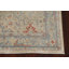 Tapis bleu clair / beige en laine Ziegler