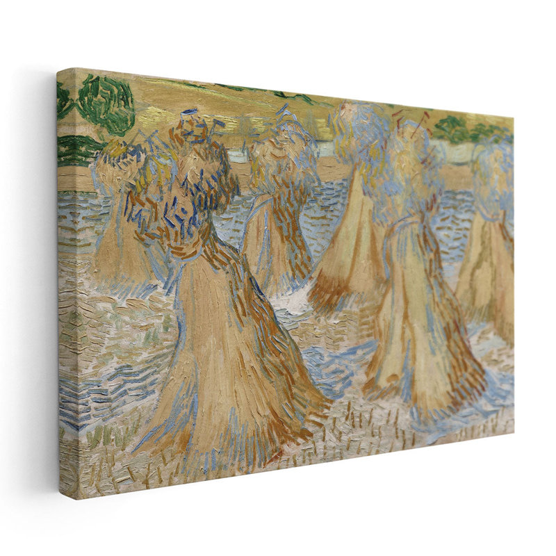 Sheaves of Wheat, 1890, reproduction d'art sur toile, H 24 po x l 36 po