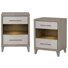 Petite table de chevet 2 tiroirs Cape - ensemble de 2