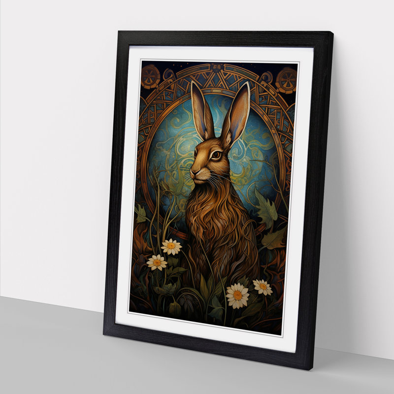 Hare Nouveau - Framed Print