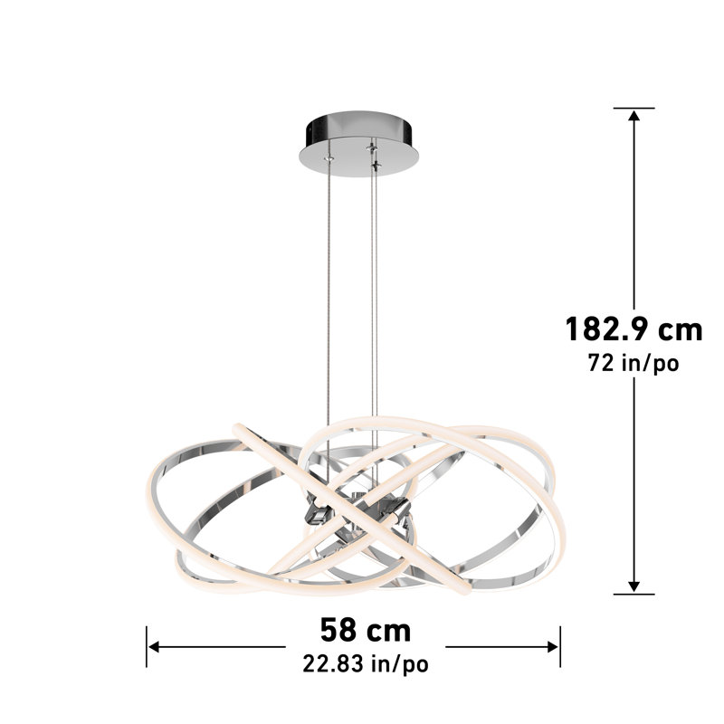 Luminaire suspendu géométrique à 1 lumière Nehawka