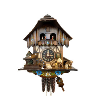 Horloge murale à coucou avec poids Engstler